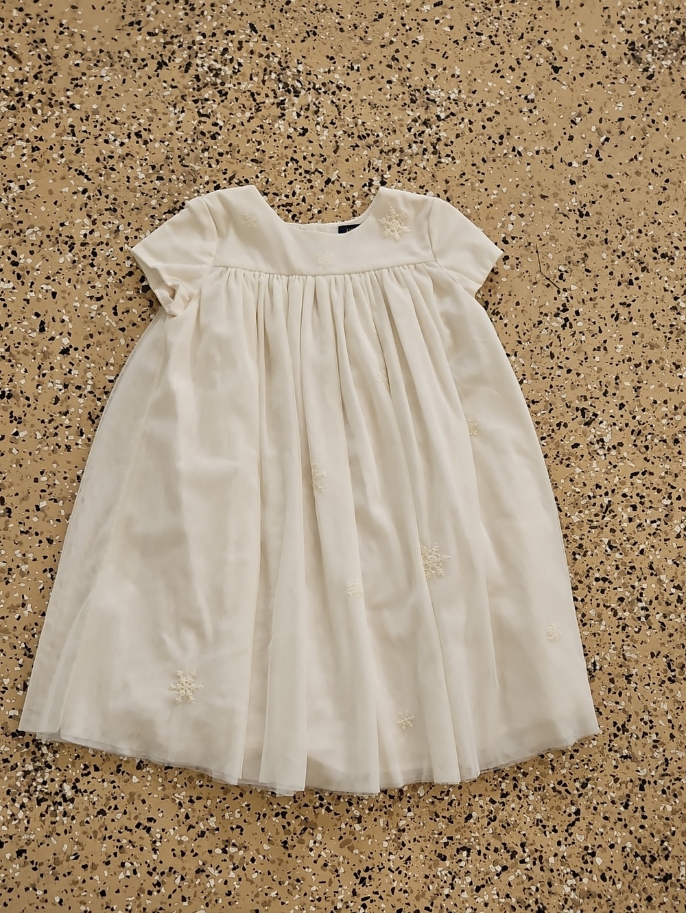 Polo by Ralph Lauren Ivory Girls' Embroidered Party Dress